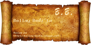 Bellay Beáta névjegykártya